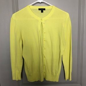 J.Crew Bright Yellow Cardigan - M